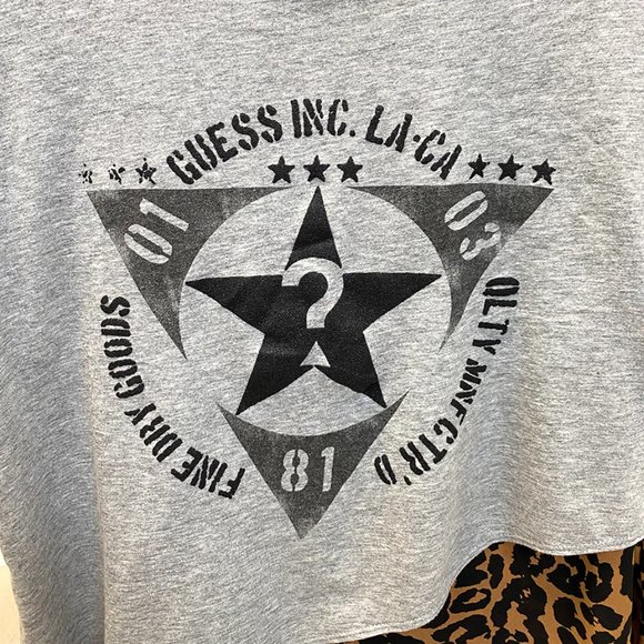 GUESS Ladies Asymmetrical Animal Tee - Picture 2 of 5